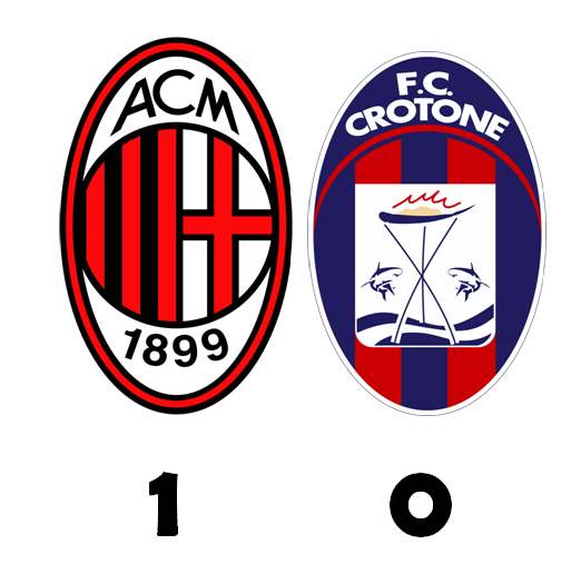 Milan-Crotone 1-0, è decisivo il primo gol del capitano Bonucci