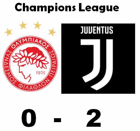 Champions League. Olimpiakos-Juventus (0-2). La Juve espugna il Karaiskakis e agguanta gli ottavi di finale