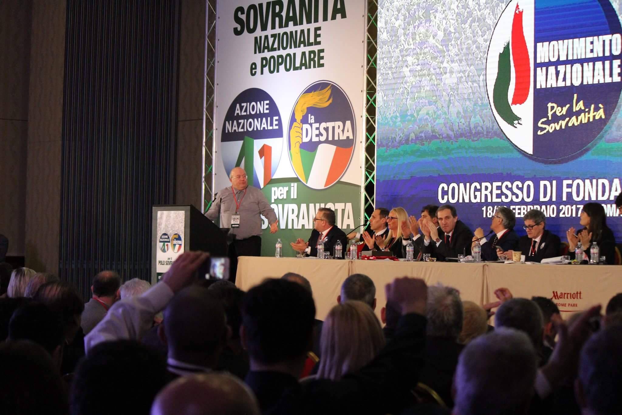  Napoli 7 dicembre, Movimento Nazionale di Alemanno e Storace e Lega di Salvini, insieme per il Polo Sovranista
