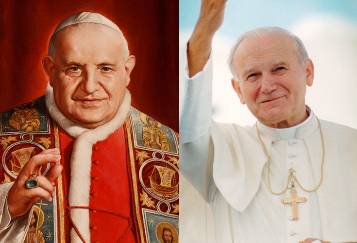 Canonizzazione Giovanni XXIII e Giovanni  Paolo II: due papi concelebranti  e due papi Santi