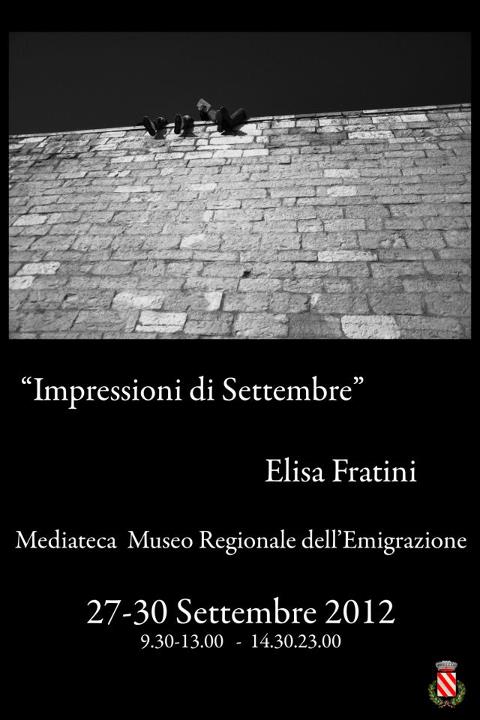 Gualdo Tadino, mostra fotografica: “Impressioni di Settembre&quot; di Elisa Fratini