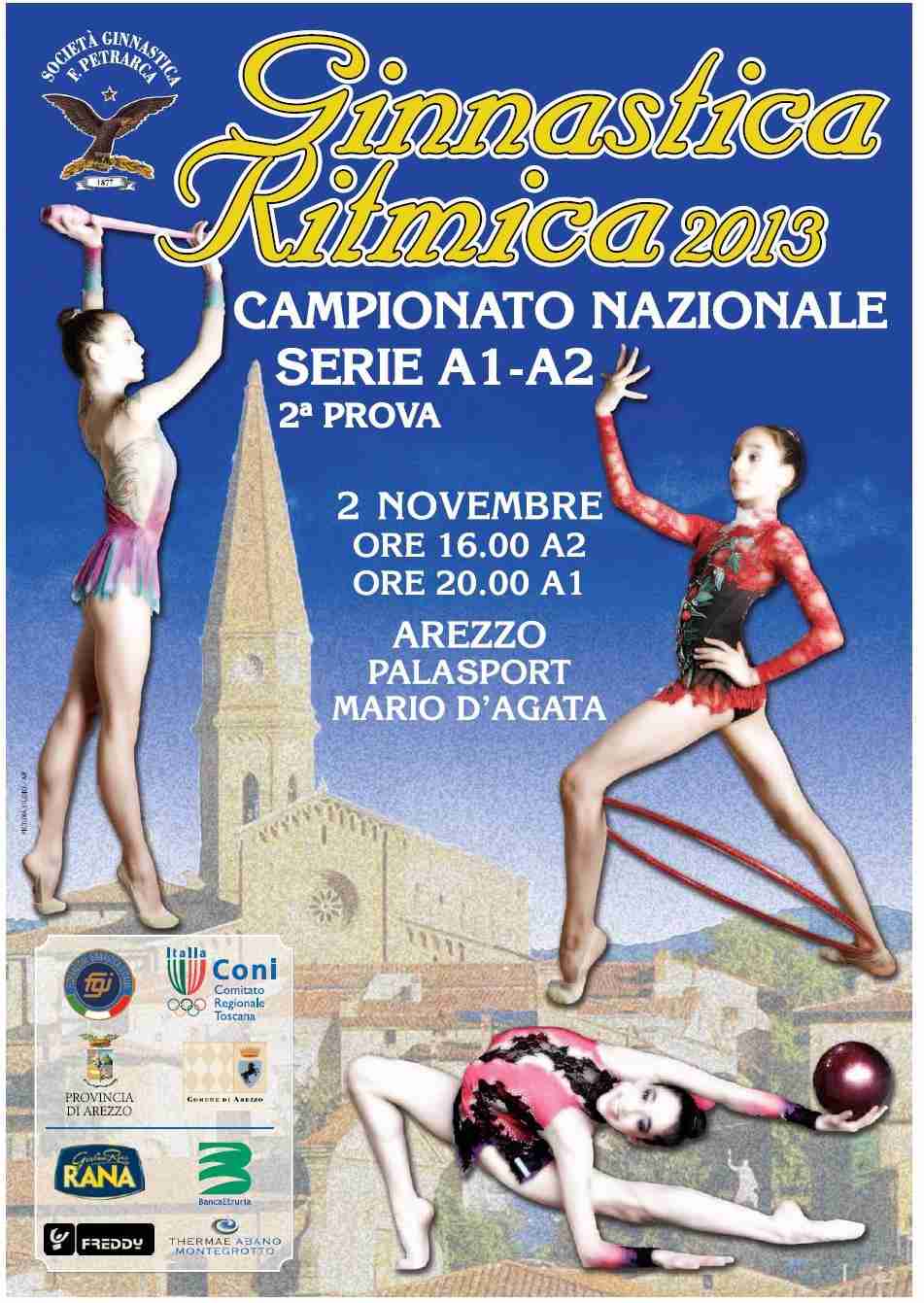 Ginnastica Ritmica , 2°prova Campionato Nazionale serie A1/A2 Arezzo 02-11-2013