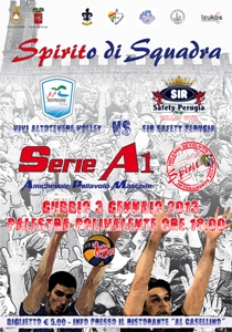 “Spirito di squadra - partita pallavolo serie A1 maschile a Gubbio” con il sostegno e la forte condivisione del Rotary Club di Gubbio