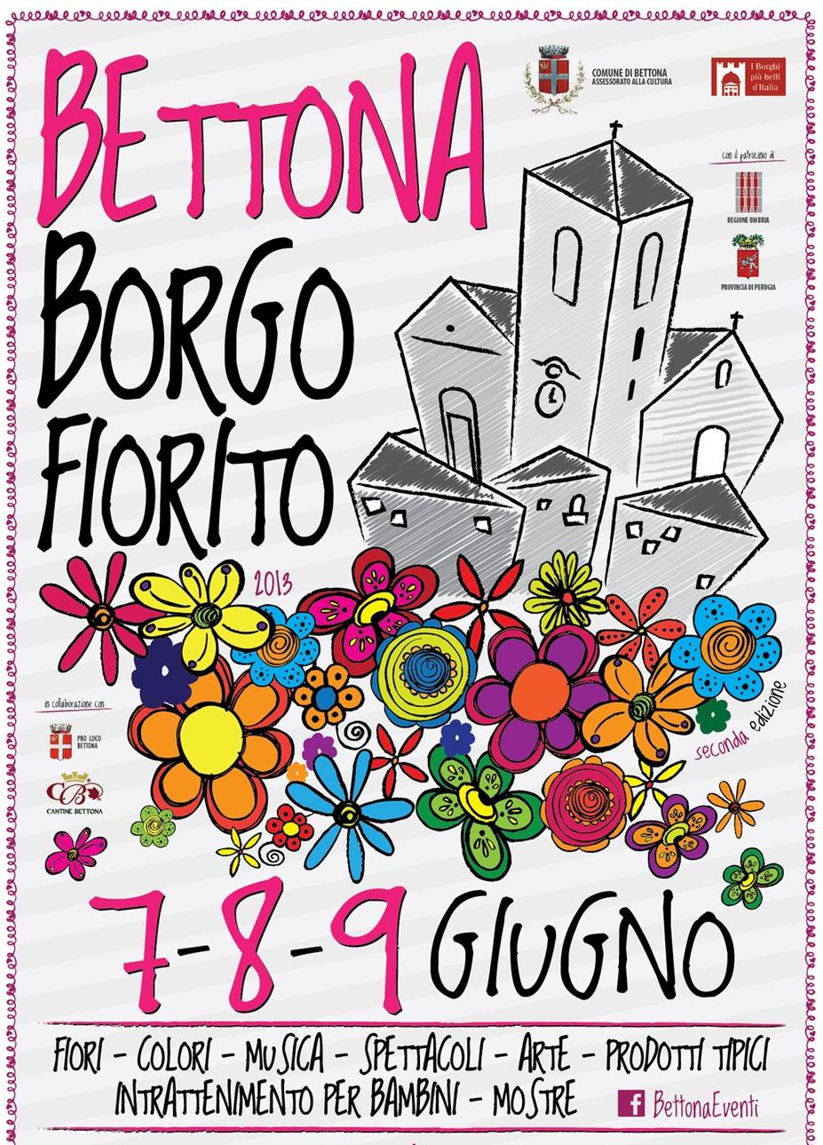 Lunedì 3 giugno conferenza stampa di presentazione della seconda edizione di “Bettona Borgo Fiorito” (7-9 giugno)