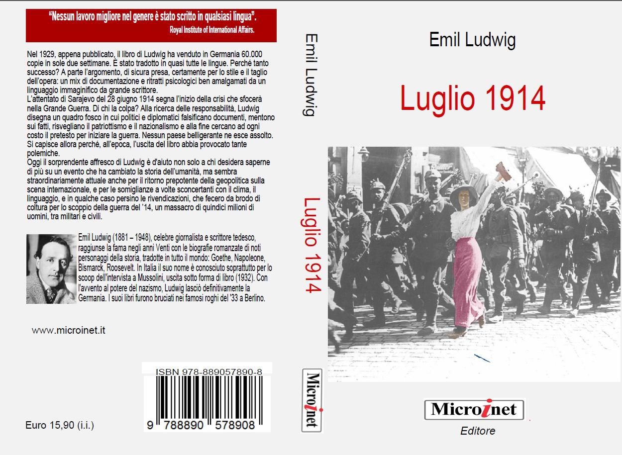 Umbria Libri 'festeggia' i cento anni della prima Guerra Mondiale  ricordando il &quot;14 luglio&quot; di Emil Ludwig