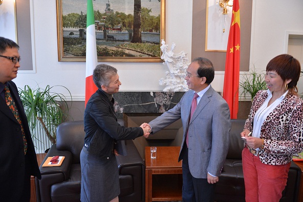   Irene Pivetti (ICFA) ha incontrato S.E. Ding Wei  Ambasciatore della Repubblica Popolare Cinese.Si aprono grandi opportunità per le due nazioni.  