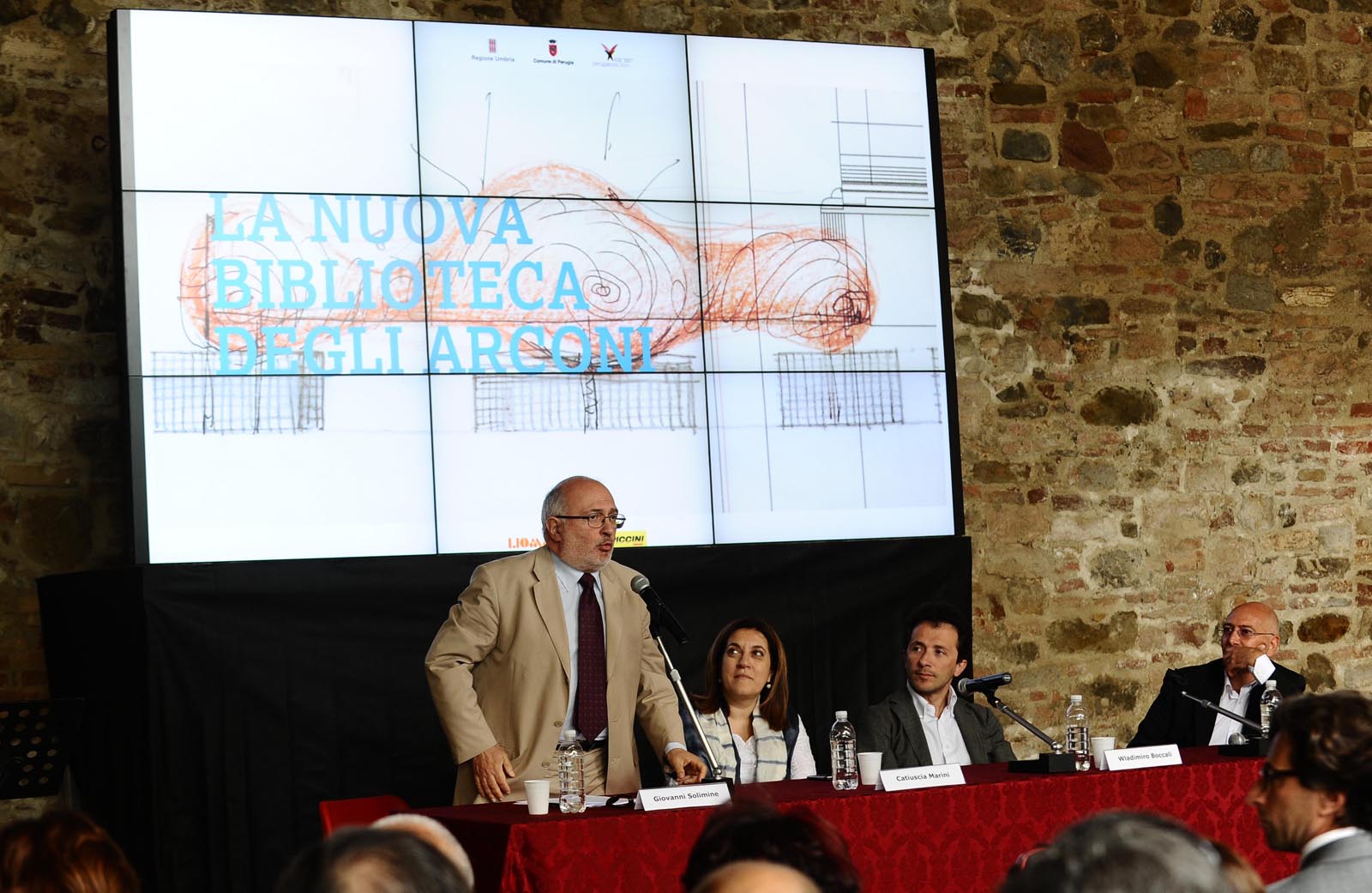 Presentato a Perugia il progetto dell' innovativa  Biblioteca degli Arconi