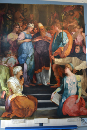 Lo Sposalizio della Vergin, la tavola di Rosso Fiorentino in esposizione all’Ambasciata di Parigi
