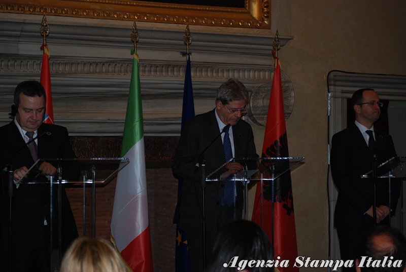 A Roma trilaterale esteri Italia-Serbia-Albania