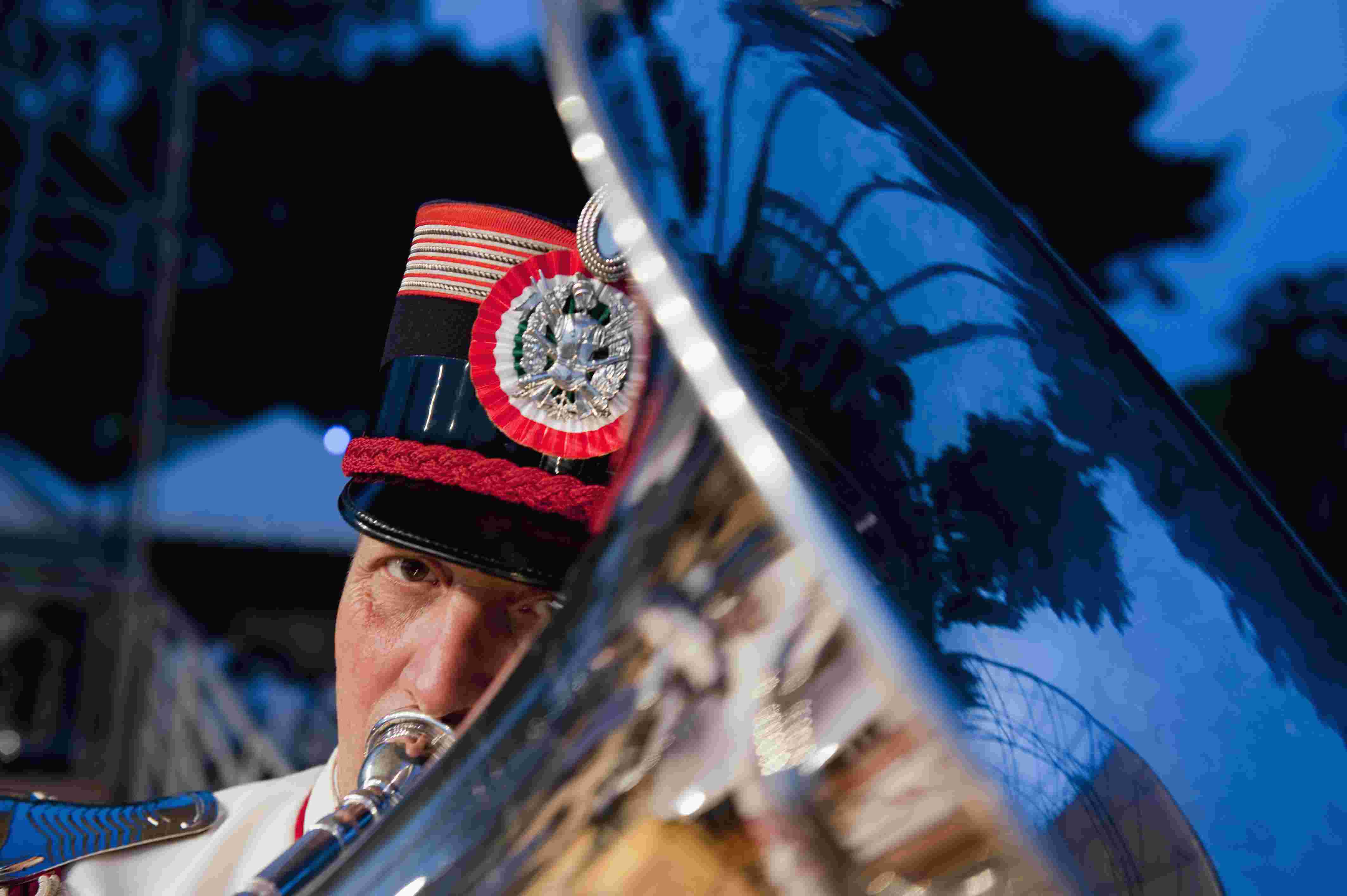 Concerto della banda militare dell’esercito italiano                                                                                        al festival “Hector Berlioz” -  LA CÔTE SAINT ANDRÈ (francia)