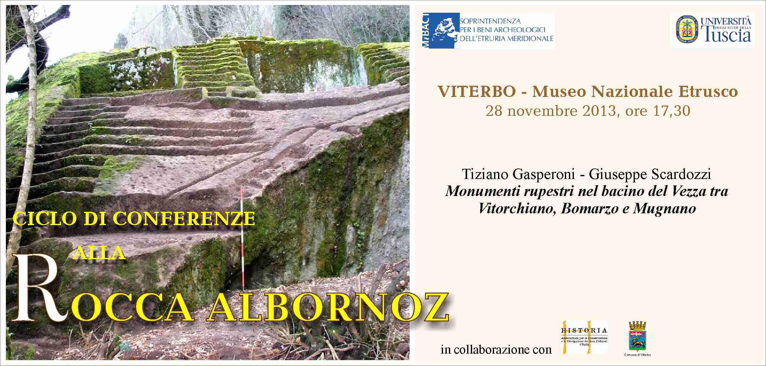 Nuova conferenza alla Rocca Albornoz di  Viterbo giovedì 28 novembre