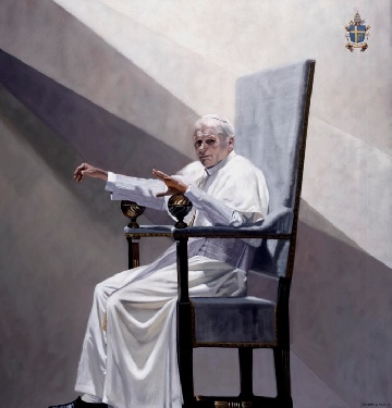 Arte Contemporanea. Canonizzazione di Papa Giovanni Paolo II. A Roma il ritratto ufficiale del pontefice di André Durand