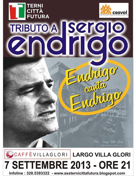 'Endrigo canta Endrigo' , omaggio di Terni Città Futura al cantante istriano