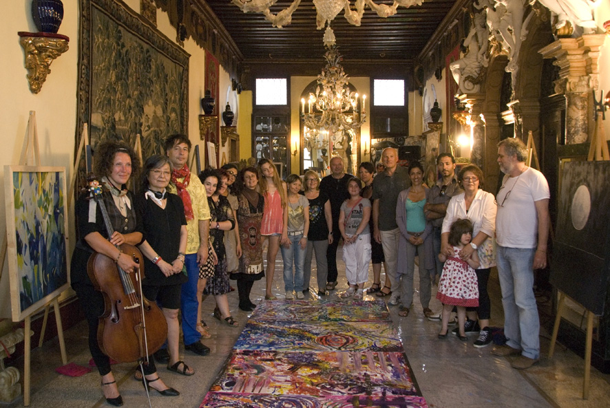Venezia, un prezioso tappeto di “pittura connettiva” a  Palazzo Merati  con La stanza del colore di Anna Seccia 