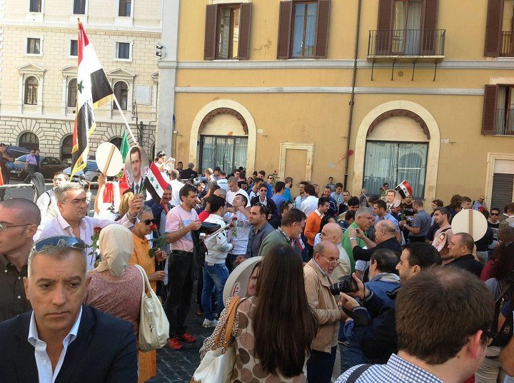 Roma. Successo della manifestazione pro-Siria a Montecitorio