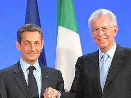 Concluso a Parigi il vertice Monti-Sarkozy 