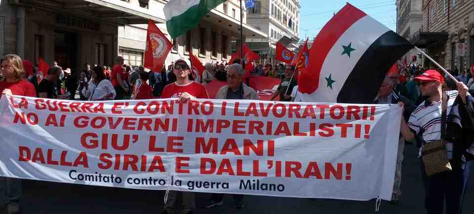Manifestazione a Milano l'8 giugno contro l’aggressione alla Siria