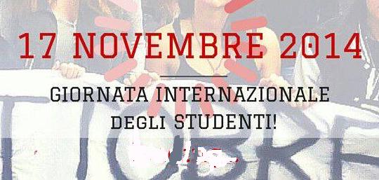 17 novembre- giornata internazionale degli studenti! Studenti Siciliani in Piazza