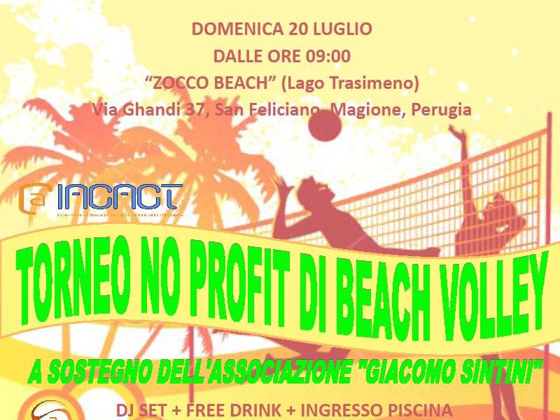 Iacact sostiene l’associazione “Giacomo Sintini” con il torneo di beach volley no profit 