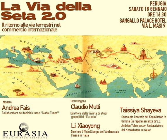 A Perugia sabato 18 gennaio si parla del ritorno sulla scena mondiale dei paesi asiatici