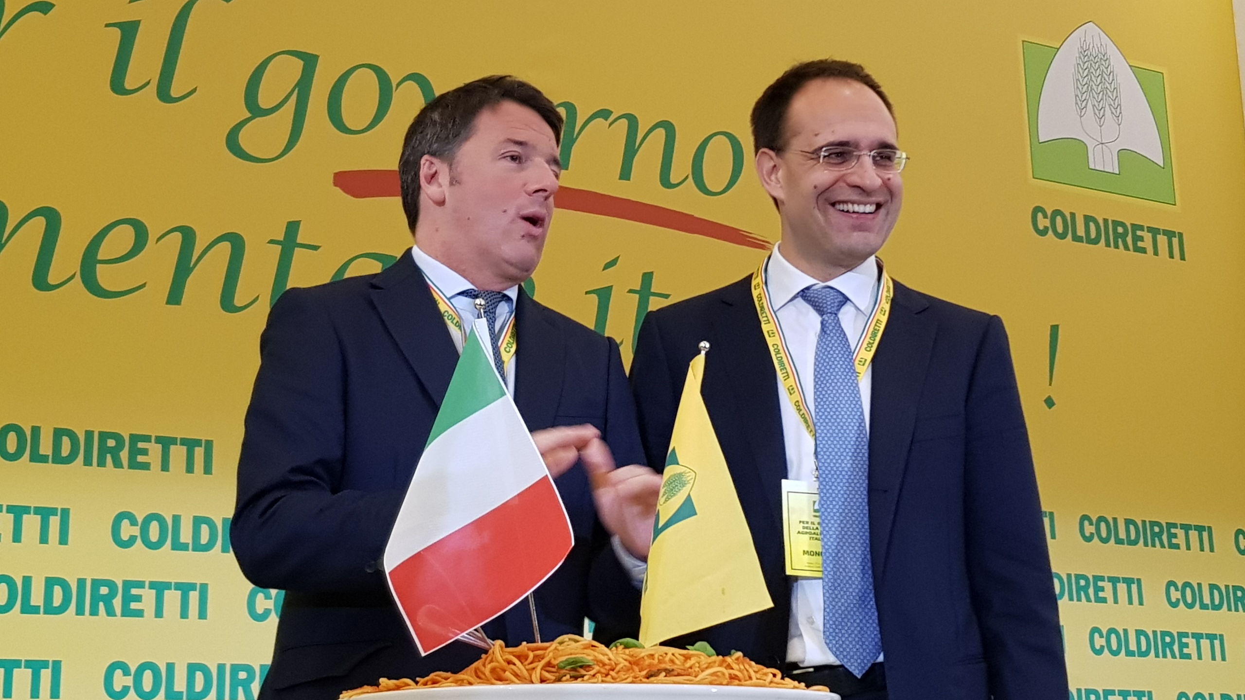 Elezioni: Coldiretti, con Renzi prima spaghettata tricolore &quot;DOC&quot;
