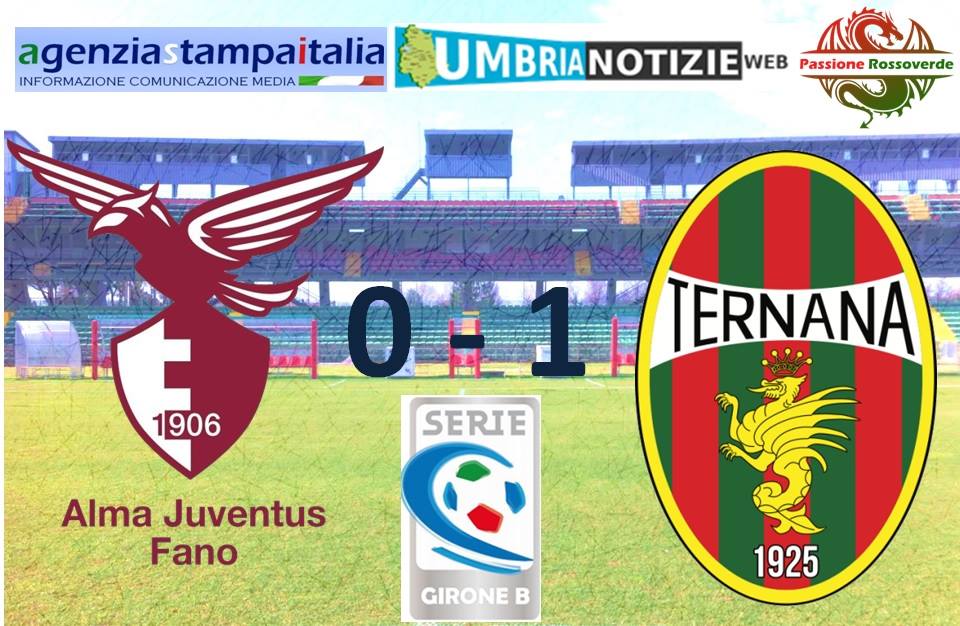 Fano – Ternana (0-1): Salzano nel finale regala la vittoria alle fere