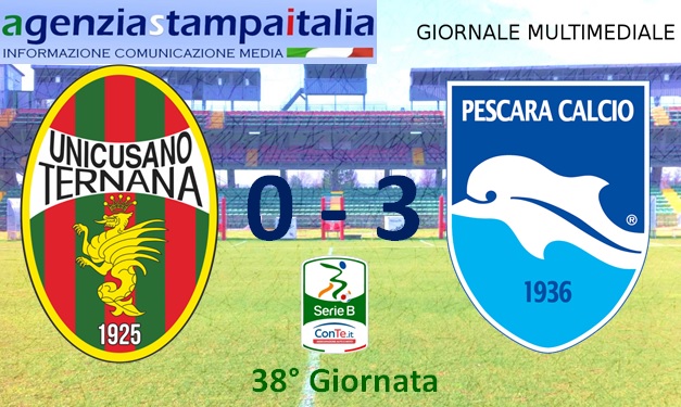 Ternana – Pescara (0-3): Fere ad un passo dalla retrocessione