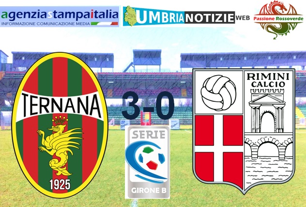Ternana – Rimini (3-0): prestazione da incorniciare