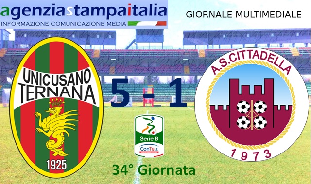 Ternana – Cittadella (5-1): goleada rossoverde per sognare la salvezza